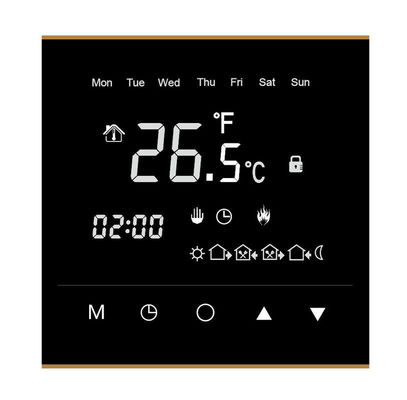 Chine Thermostat de pièce d'IP20 Wifi, thermostat 86mm x 86mm X11mm de pièce d'écran tactile fournisseur