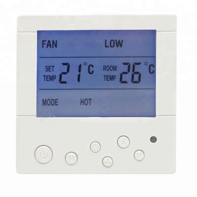 Thermostat fixé au mur blanc de pièce à C.A. Digital avec le certificat de la CE
