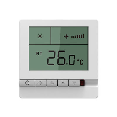 Thermostat sans fil de pièce de bobine de fan de grande précision avec l'élément de détection de NTC
